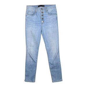 Veronica Beard Debbie Jeans Size 28 High Rise Button Fly Light Wash Skinny